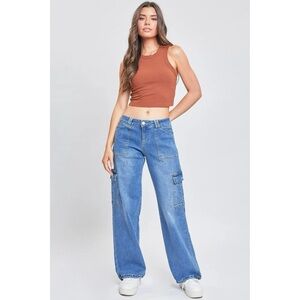 NEW! Women’s Cargo Jeans with Bungee Hem Size 5